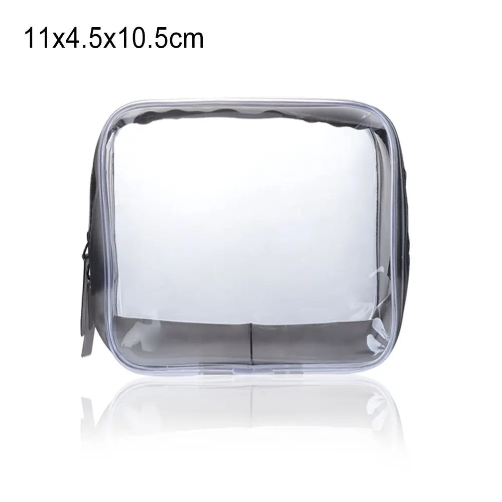Environmental Protection Transparent Zipper Waterproof Toiletry Bag Cosmetic Bags Makeup Case Storage Pouch