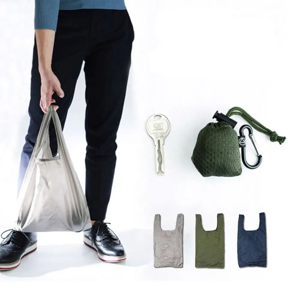 1pc Folding Shopping Bag Waterproof Ultra-light Reusable Eco-friendly Shopping Bag Storage Bags