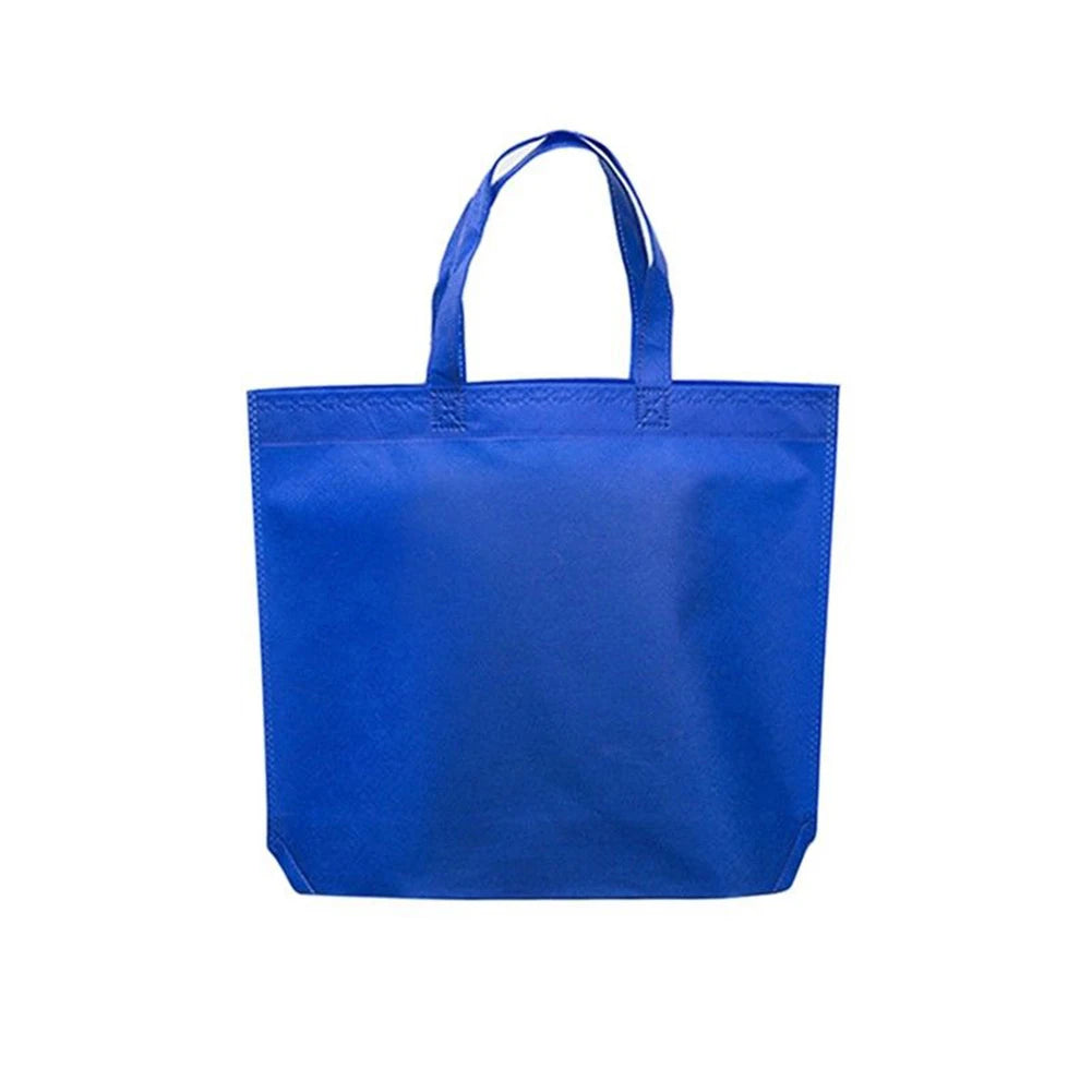 New Arrival Quality Reusable Foldable Button Shopping Bag  Non-Woven Tote Pouch Storage Handbag Grocery Eco Friendly Bags