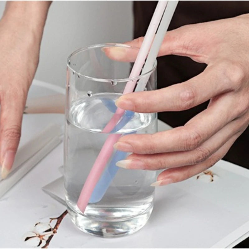 Color Changing Straw Disposable Environmentally Friendly Biodegradable Independent Packaging PLA Juice Coffee Cold Drink Straw