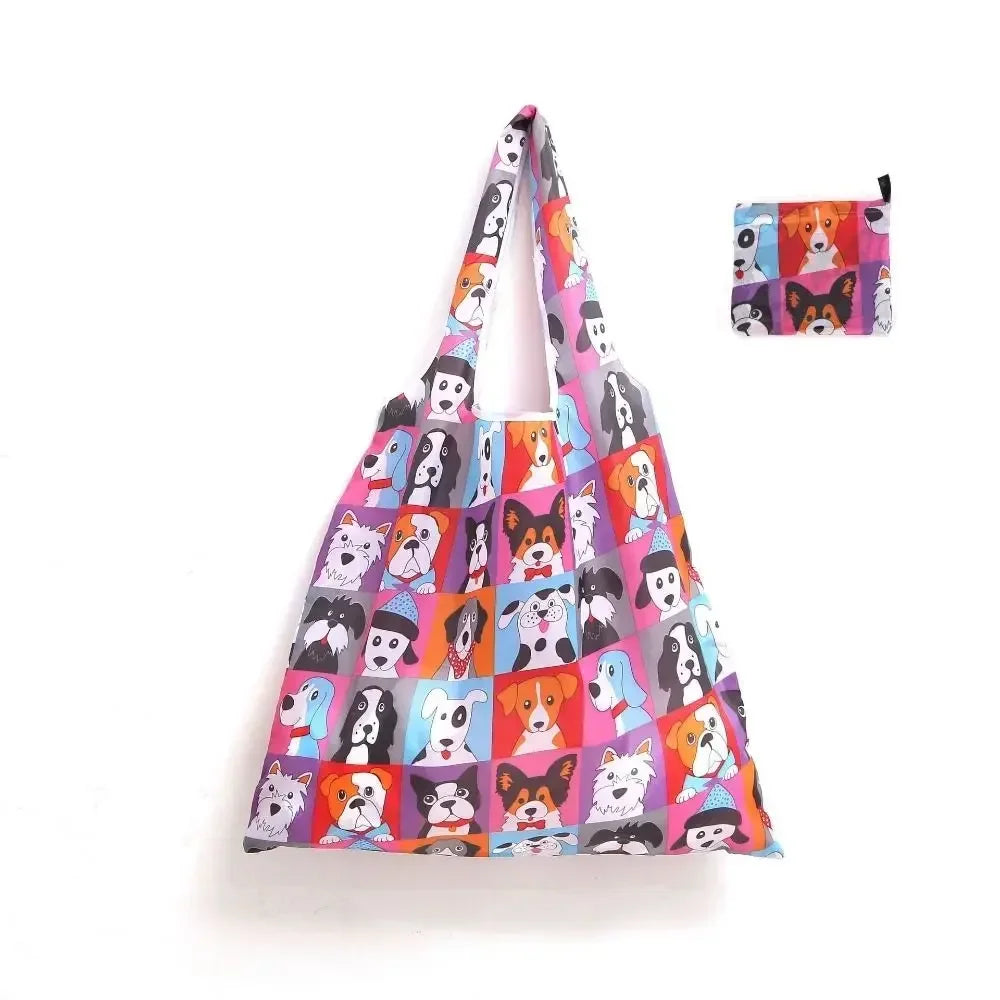 Multiple Styles Large Capacity Folding Shopping Bag Lightweight Washable Recycle Tote Bag Eco-Friendly Portable Storage Bag