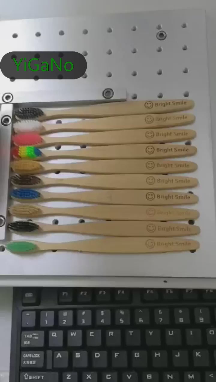100pack Customized Laser Engraving Logo Bamboo Toothbrushes Portable Eco Friendly Adults Wooden Tooth Brush Hotel Supply product